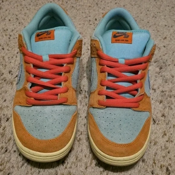 Size 12 Mens - Nike SB Dunk Low Orange Emerald Rise - DV5429-800